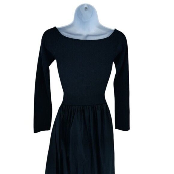 Tuckernuck | NEW Black Clea Off-the-shoulder Stretch-knit Maxi Dress Size XS - Picture 8 of 10